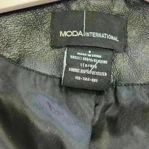 MODA leather bomber jacket - Picture 2 of 6